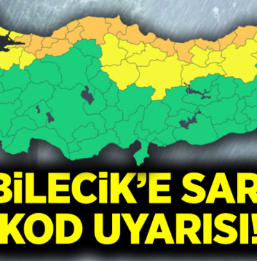 Bilecike sarı kod uyarısı