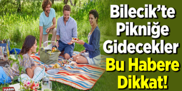 Bilecik'te pikniğe gidecekler bu habere dikkat