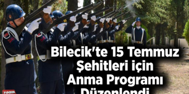 Bilecik'te şehitler için anma programı düzenlendi