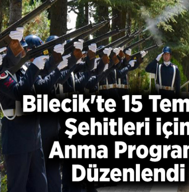 Bilecik'te şehitler için anma programı düzenlendi