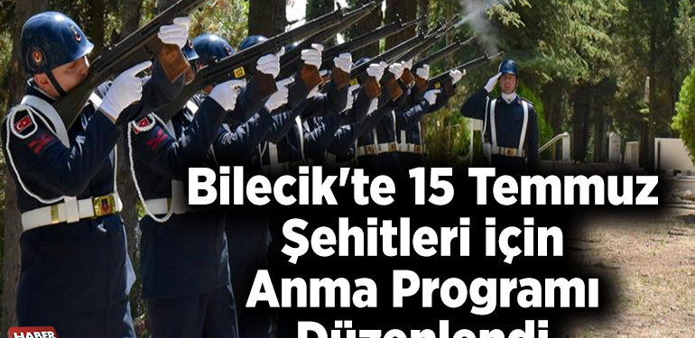 Bilecik’te şehitler için anma programı düzenlendi
