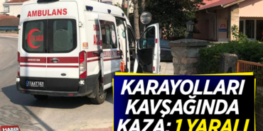 Bilecik'te trafik kazası 1 yaralı