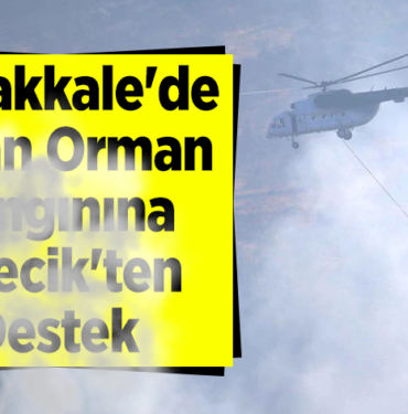 Çanakkale'de Çıkan Orman Yangınına Bilecik'ten Destek