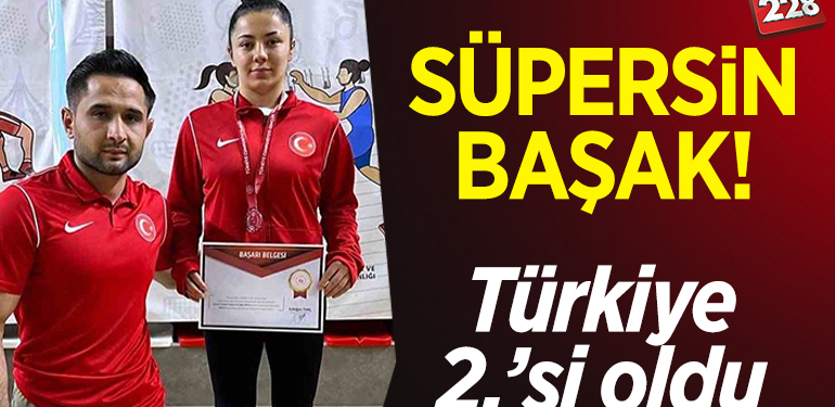 Bilecikli güreşçi Başak Duman Türkiye ikincisi oldu