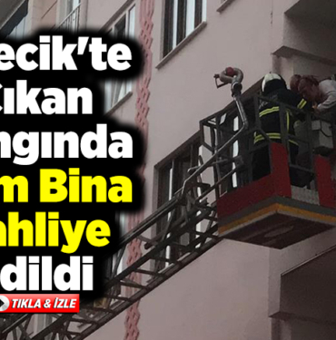 Bilecik'te Çıkan Yangında Tüm Bina Tahliye edildi