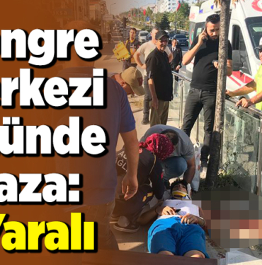 Kongre Merkezi Önünde Kaza, 1 Yaralı
