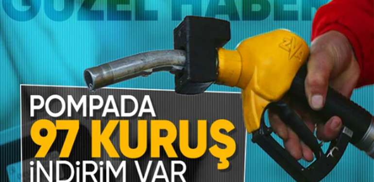 Benzine indirim geliyor: Yarından itibaren…