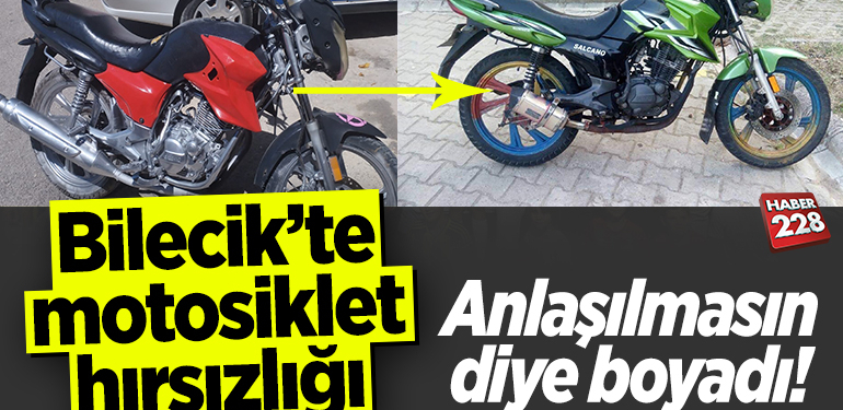 Bilecik’te motosiklet hırsızlığı