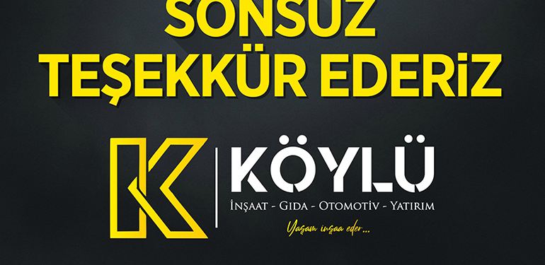 “SONSUZ TEŞEKKÜR EDERİZ”
