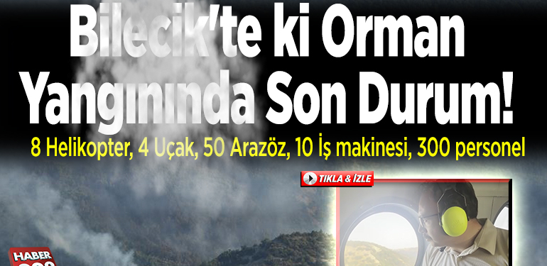 Bilecik’teki orman yangında son durum!
