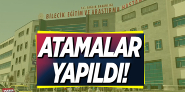 Bilecik Eğitim ve Araştırma Hastanesi’ne yeni doktor atamaları yapıldı.