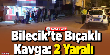 Bilecik'te bıçaklı kavga, 2 yaralı