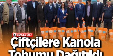 Çiftçilere kanola tohumu dağıtıldı