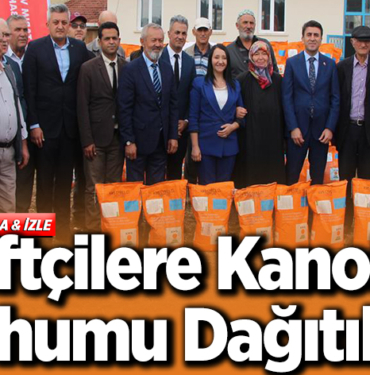 Çiftçilere kanola tohumu dağıtıldı