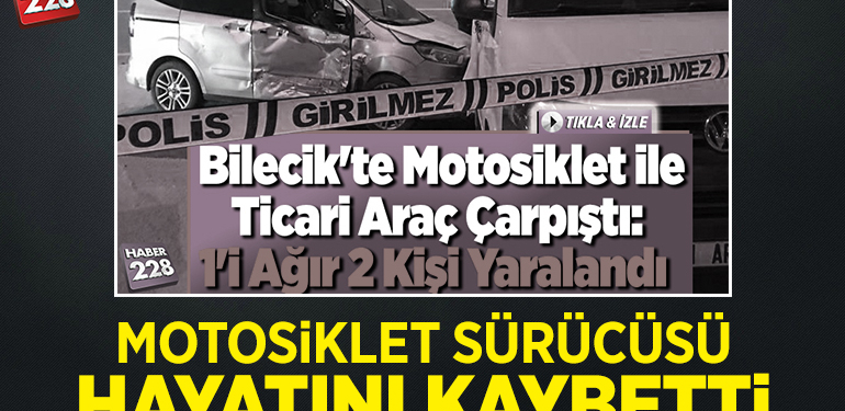 Hastaneye kaldırılan motosiklet sürücüsü hayatını kaybetti