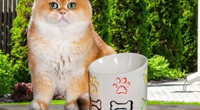 Pars Pet Seramik Lüks ve Kaliteli Kedi Mama Kapları