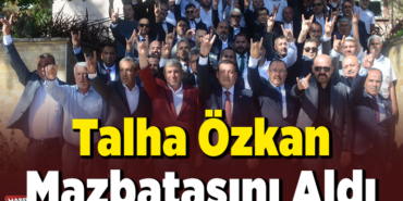 Talha Özkan mazbatasını aldı