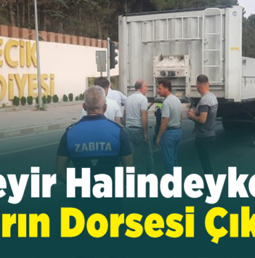 Trafikte seyir halindeyken tırın dorsesi çıktı
