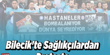 Bilecik'te sağlıkçılardan protesto