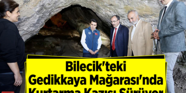Bilecik'teki Gedikkaya Mağarası'nda kurtarma kazısı sürüyor