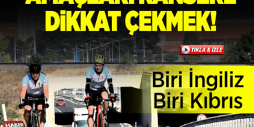 İngiliz meslektaşıyla kansere dikkat çekmek için pedal basan Kıbrıs Türkü polis Bilecik'te mola verdi