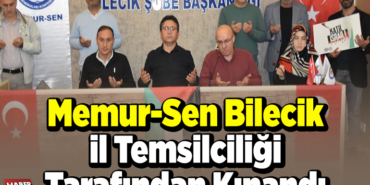 Memur-Sen Bilecik İl Temsilciliği tarafından kınandı
