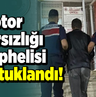 Motor Hırsızlığı Şüphelisi Tutuklandı!