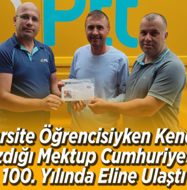 Üniversite öğrencisiyken kendisine yazdığı mektup Cumhuriyet'in 100