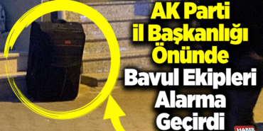 bavul ekipleri alarma geçirdi.