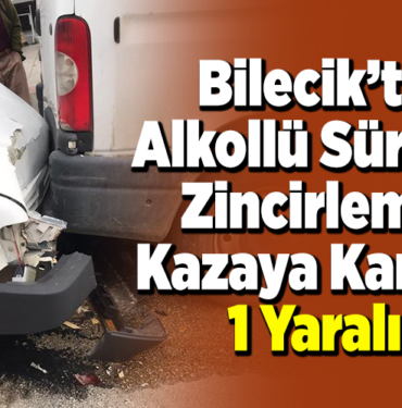Bilecik alkollü sürücü zincirleme kazaya karıştı