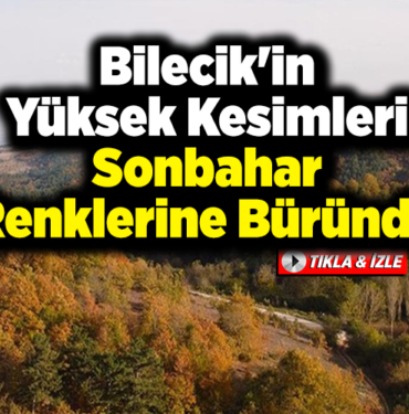Bilecik'in yüksek kesimleri sonbahar renklerine büründü
