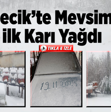 Bilecik’te mevsimin ilk karı yağdı