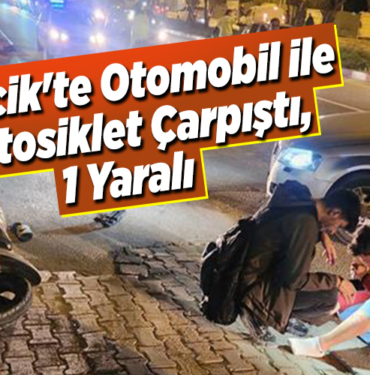 Bilecik'te otomobil ile motosiklet çarpıştı, 1 yaralı