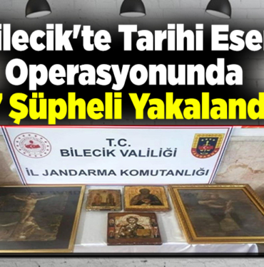 Bilecik'te tarihi eser operasyonunda 17 şüpheli yakalandı