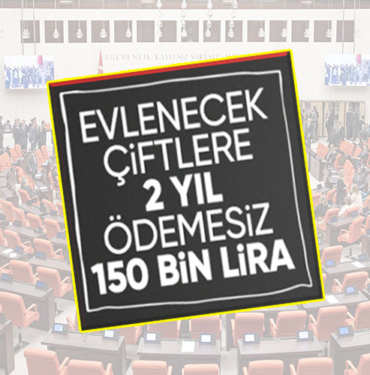 Evlenecek çiftlere 2 yıl ödemesiz kredi