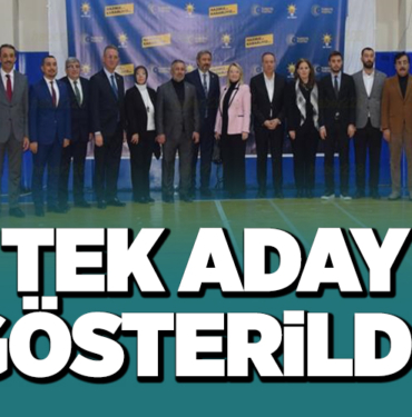 TEK ADAY GÖSTERİLDİ!