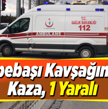 Tepebaşı Kavşağında Kaza, 1 Yaralı