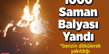 1000 saman balyası yandı