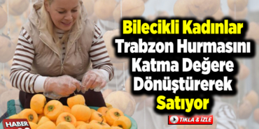 Bilecikli kadınlar Trabzon hurmasını katma değere dönüştürerek satıyor