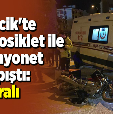 Bilecik'te motosiklet ile kamyonet çarpıştı, 1 yaralı