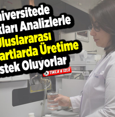 Üniversitede yaptıkları analizlerle uluslararası standartlarda üretime destek oluyorlar