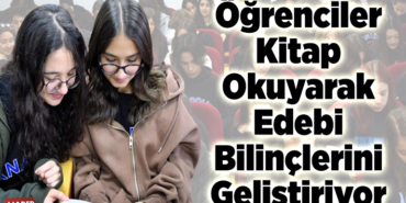 öğrenciler kitap okuyarak edebi bilinçlerini geliştiriyor