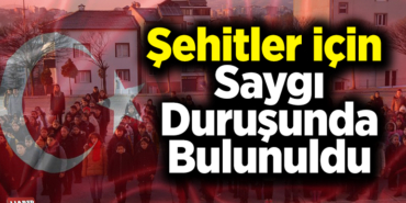 Bilecik'te okullarda şehitler için saygı duruşunda bulunuldu
