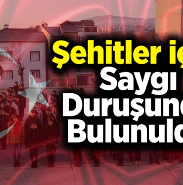 Bilecik'te okullarda şehitler için saygı duruşunda bulunuldu