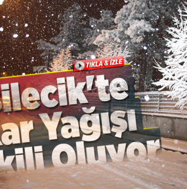 Bilecik'te yoğun kar yağışı etkili oluyor