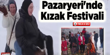 Pazaryeri'nde kızak festivali