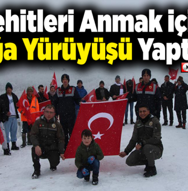 Şehitleri anmak için doğa yürüyüşü yaptılar