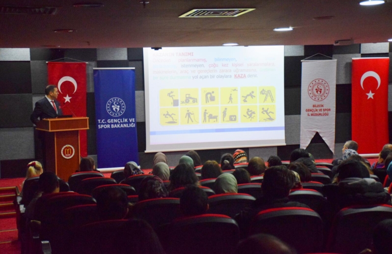 Bilecik Gençlik ve Spor İl Müdürlüğü personeline “İş Sağlığı ve Güvenliği Eğitimi”