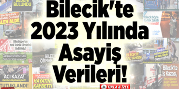 Bilecik'te 2023 Yılında Asayiş Verileri