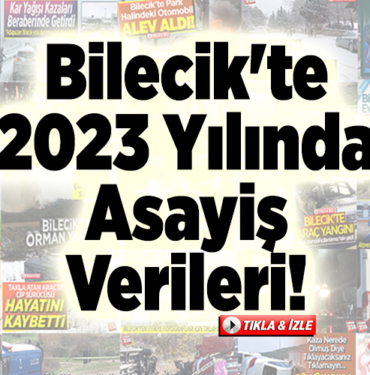Bilecik'te 2023 Yılında Asayiş Verileri